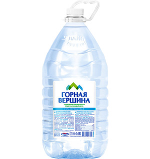 Питьевая природная вода Горная вершина, пэт 5 литров