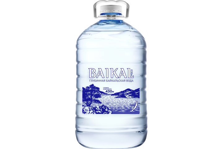 Вода BAIKAL430, глубинная байкальская, ПЭТ 5 литров