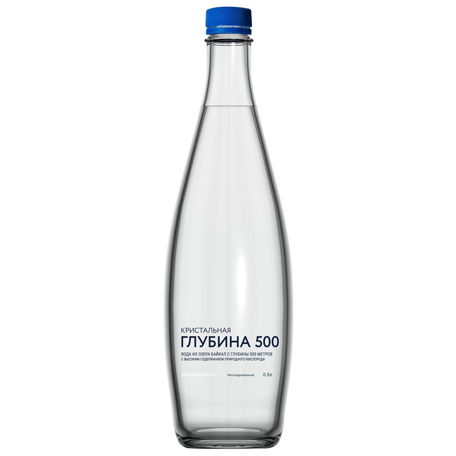Глубинная байкальская вода «Кристальная глубина 500», ПЭТ 0.5 литра