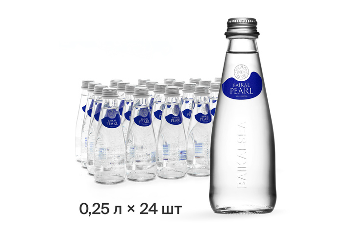 Природная вода Жемчужина Байкала (BAIKAL PEARL), стекло 0.25 литра