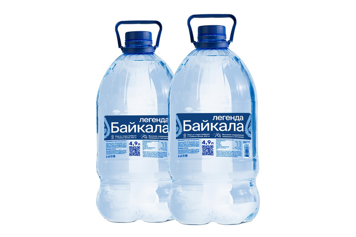 Питьевая байкальская вода Легенда Байкала, ПЭТ 4.9 литра