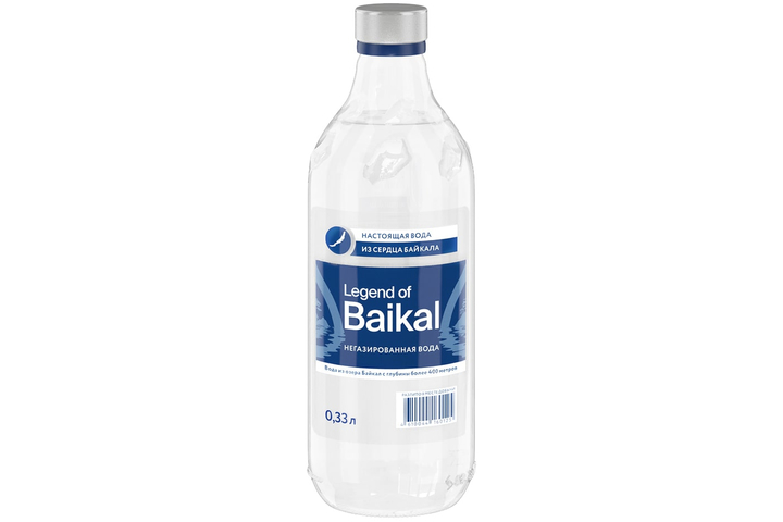 Глубинная байкальская вода Легенда Байкала негазированная, стекло 0.33 литра