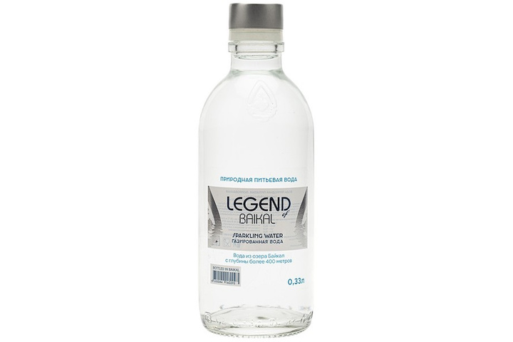 Глубинная байкальская вода Легенда Байкала (LEGEND OF BAIKAL) газ., стекло 0.33 литра