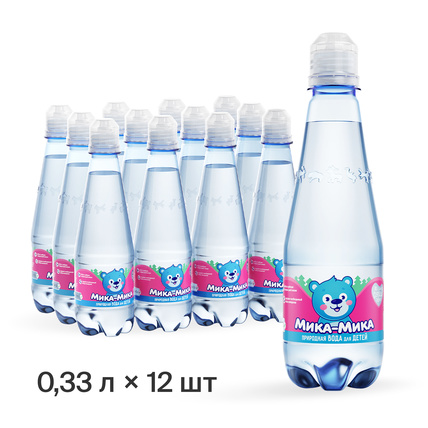 Природная байкальская вода для детей «Мика-Мика», ПЭТ 0.33 литра