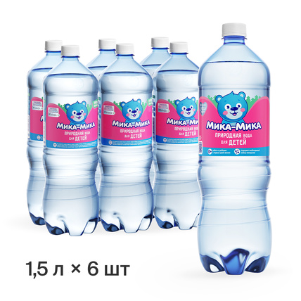 Природная байкальская вода для детей «Мика-Мика», ПЭТ 1.5 литра