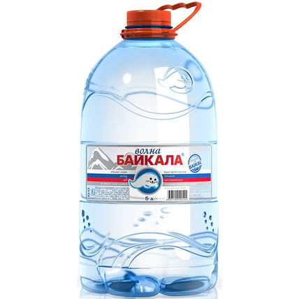 Природная вода Волна Байкала (Wave of BAIKAL), ПЭТ 5 литров