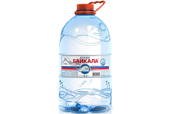 Природная вода Волна Байкала (Wave of BAIKAL), ПЭТ 5 литров