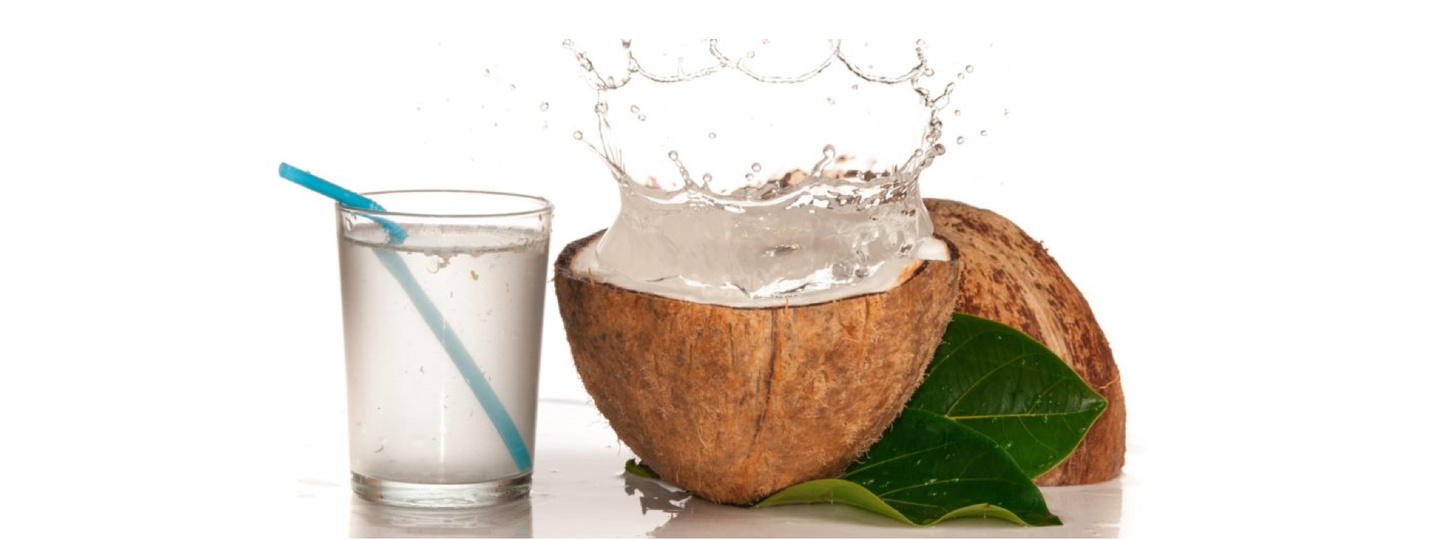100% натуральная кокосовая вода