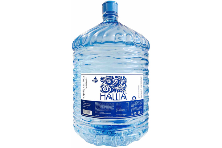 Бутилированная питьевая вода «Наша», ПЭТ 19 л (одноразовая бутыль)