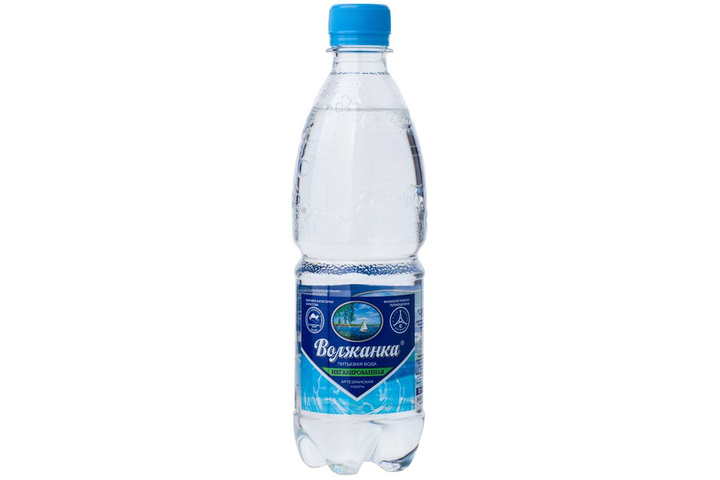 Вода питьевая Волжанка без газа 0.5 литра