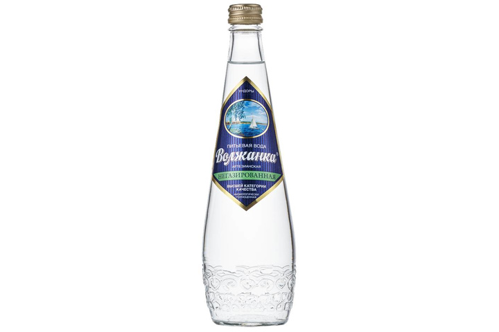 Вода питьевая Волжанка без газа стекло 0.5 литра