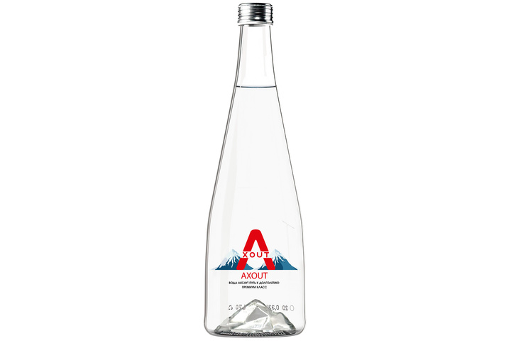 Вода питьевая Axout / Аксаут негазированная, стекло 0.75 литра