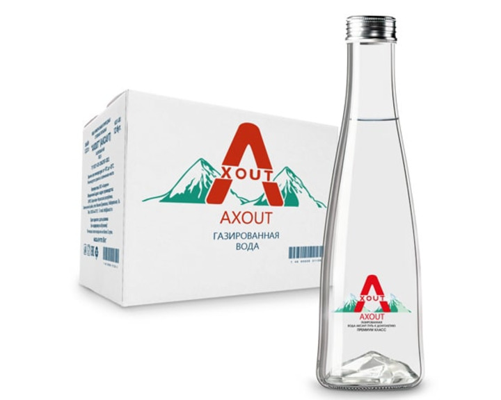 Вода питьевая Axout / Аксаут газированная, стекло 0.33 литра Вода питьевая Axout / Аксаут газированная, стекло 0.33 литра