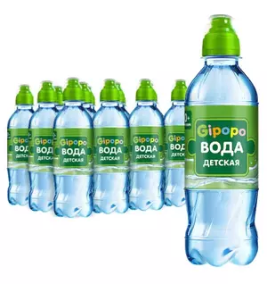 Детская питьевая вода Черноголовка Gipopo, пэт 0.33 л.