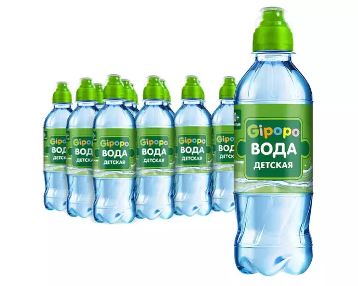 Детская питьевая вода Черноголовка Gipopo, пэт 0.33 л.