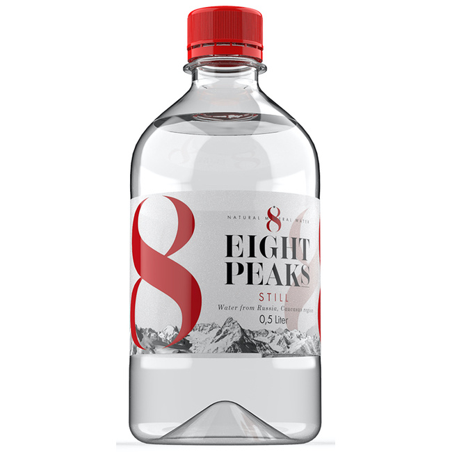 Минеральная вода Eight Peaks негазированная, ПЭТ 0.5 литра