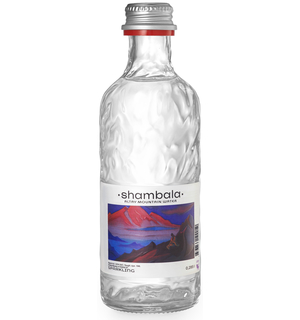 Вода алтайская Шамбала (Shambala) минеральная газированная, стекло 0.285 литра