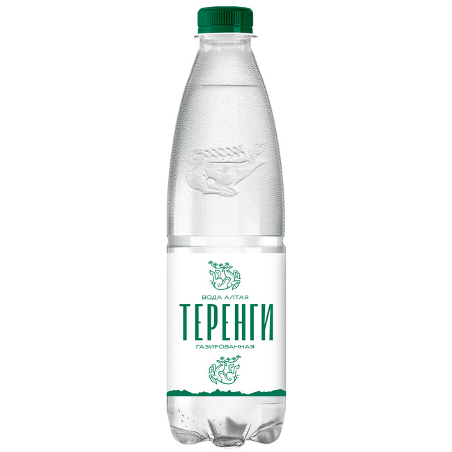 Питьевая вода Теренги, газированная ПЭТ 0.5 литра