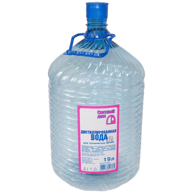 Дистиллированная вода Светлый дом, ПЭТ 19 литров