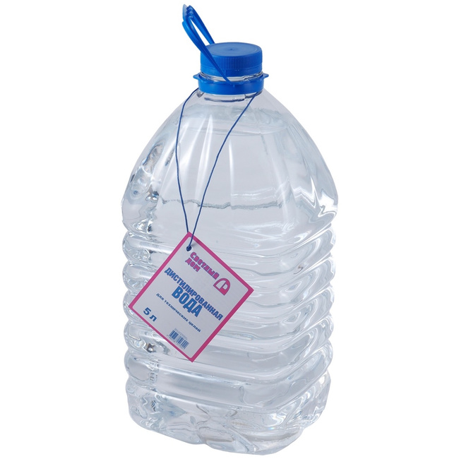 Дистиллированная вода Светлый дом, ПЭТ 5 литров