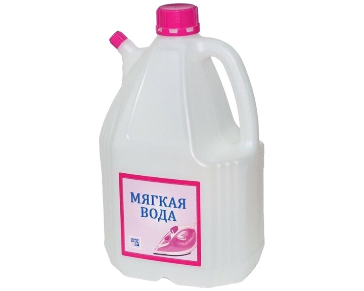 Дистиллированная вода для утюгов Мягкая вода, канистра 4 литра