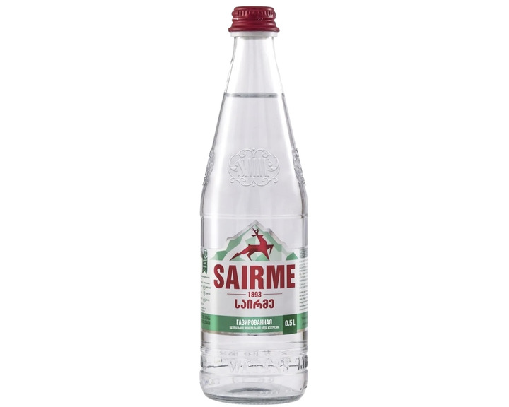 Вода Sairme минеральная, стекло 0.5 литра
