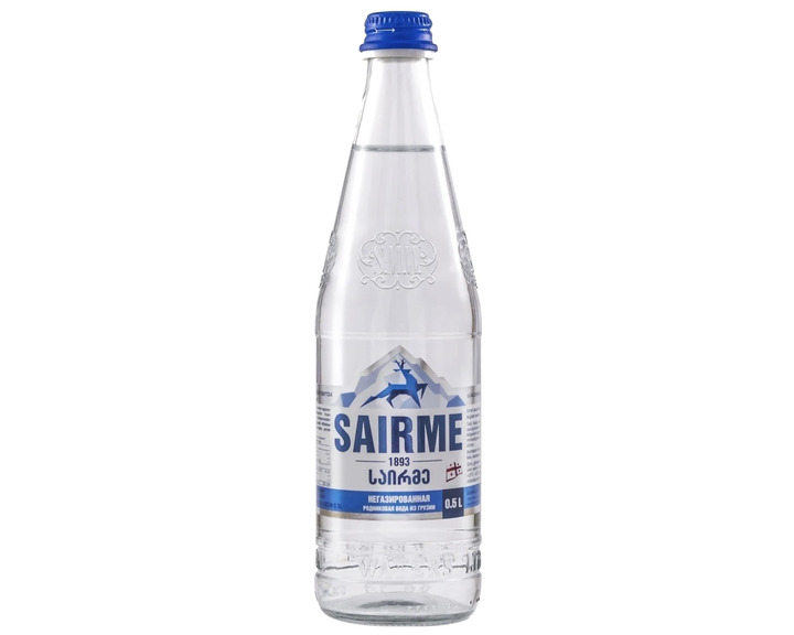 Вода Sairme родниковая, стекло 0.5 литра Вода Sairme родниковая, стекло 0.5 литра