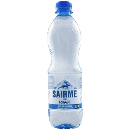 Вода Sairme родниковая, ПЭТ 0.5 литра