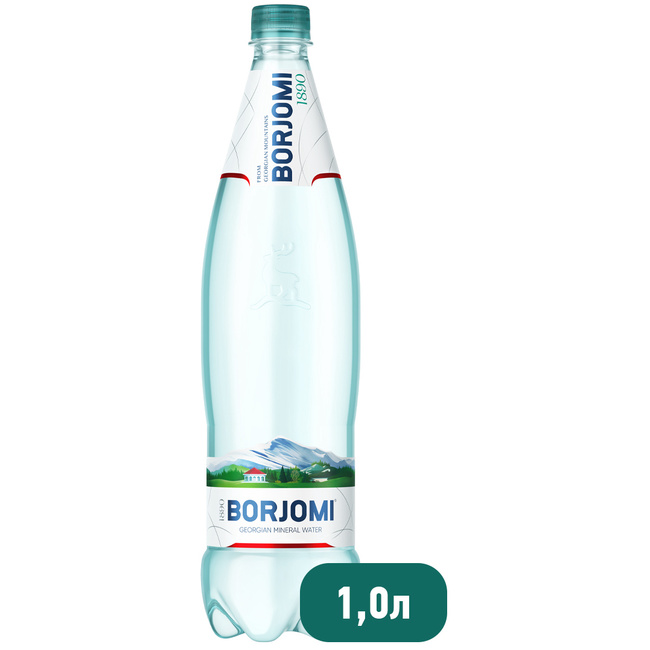 Вода Borjomi природная минеральная, ПЭТ 1 литр