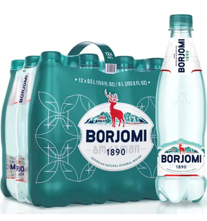 Вода Borjomi природная минеральная, пэт 0,5 литра