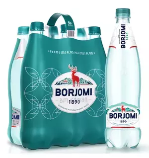 Вода Borjomi природная минеральная, пэт 0,75 литра