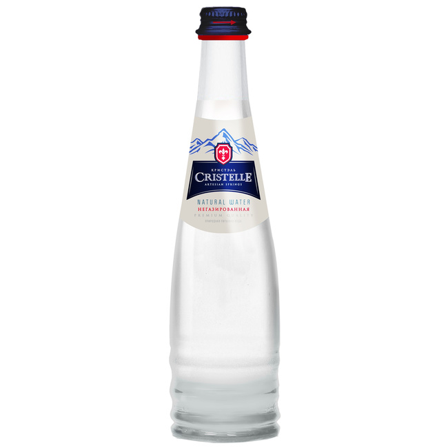 Вода питьевая природная Cristelle негазированная, стекло 0.33 литра