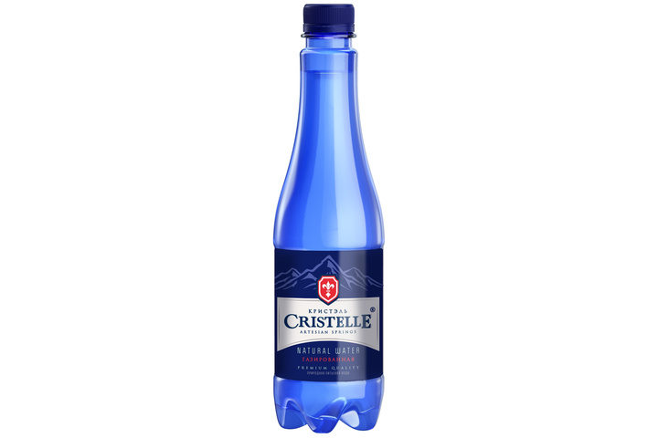 Вода питьевая природная Cristelle газированная, ПЭТ 0.5 литра