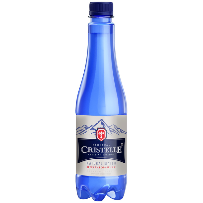Вода питьевая природная Cristelle негазированная, ПЭТ 0.5 литра