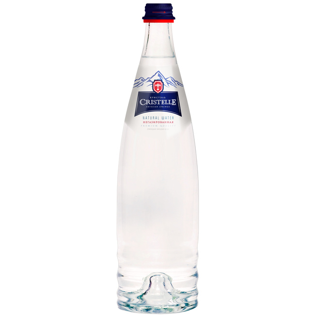 Вода питьевая природная Cristelle негазированная, стекло 0.75 литра