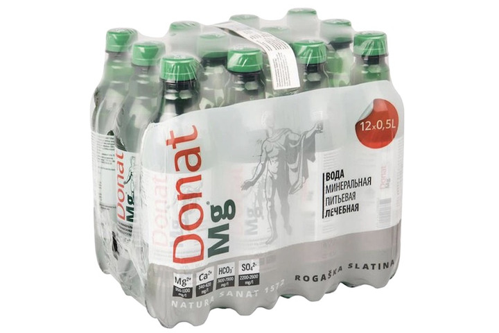 Вода минеральная природная питьевая лечебная Donat Mg, ПЭТ 0.5 литра