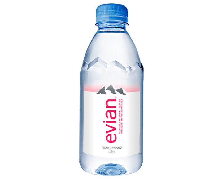 Вода Evian минеральная негазированная, пэт 0.33 литра