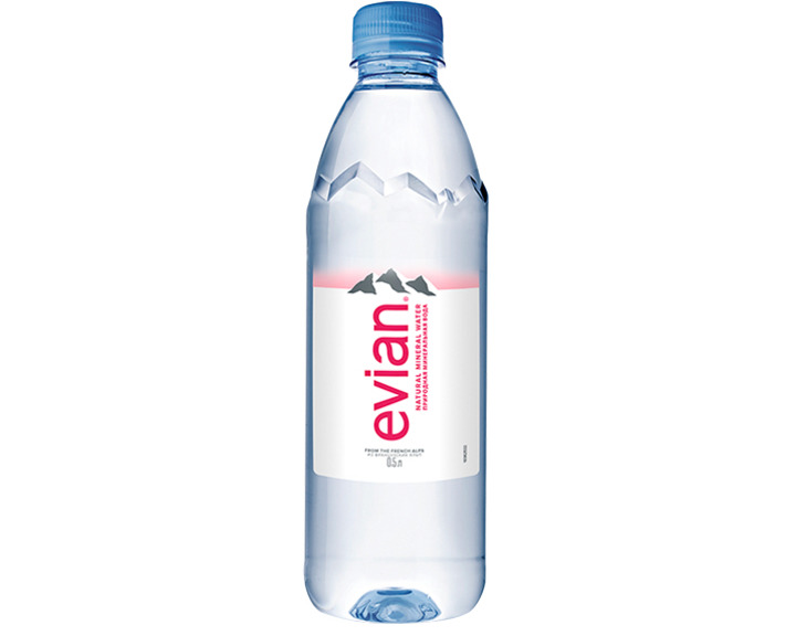 Вода Evian минеральная негазированная, пэт 0.5 литра Вода Evian минеральная негазированная, пэт 0.5 литра