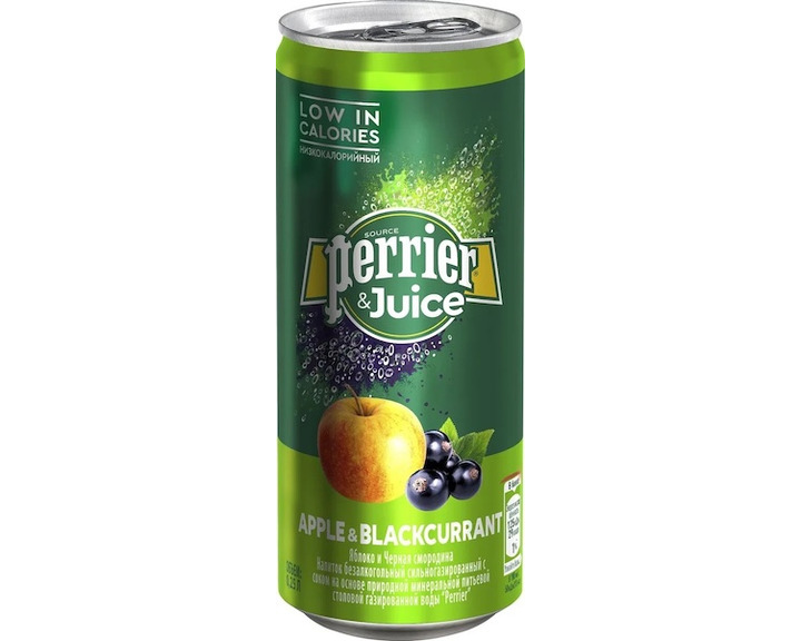 Газированный напиток Perrier с соком яблока и черной смородины, 250 мл Газированный напиток Perrier с соком яблока и черной смородины, 250 мл