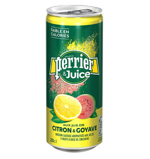 Газированный напиток Perrier с соком лимона и гуавы, 250 мл