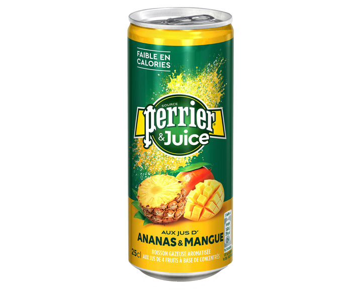 Газированный напиток Perrier с соком ананаса и манго, 250 мл Газированный напиток Perrier с соком ананаса и манго, 250 мл