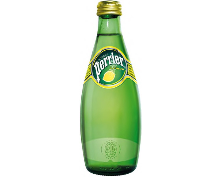 Вода Perrier со вкусом лимона минеральная газированная, стекло 0.33 литра