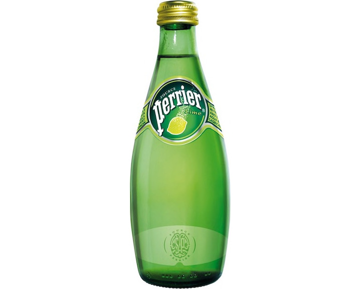 Вода Perrier со вкусом лайма минеральная газированная, стекло 0.33 литра