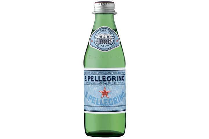 Вода S.Pellegrino минеральная газированная, стекло 0.25 литра