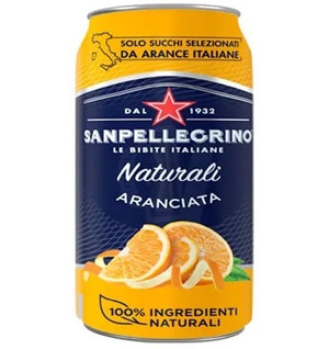 Напиток газированный Sanpellegrino с соком апельсина, 0.33 литра