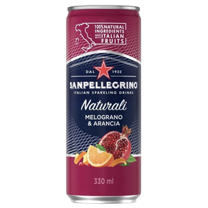 Напиток газированный Sanpellegrino с соком граната и апельсина, 0.33 литра