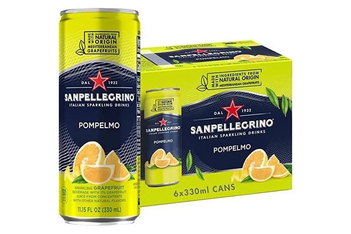 Напиток газированный Sanpellegrino с соком грейпфрута, 0.33 литра