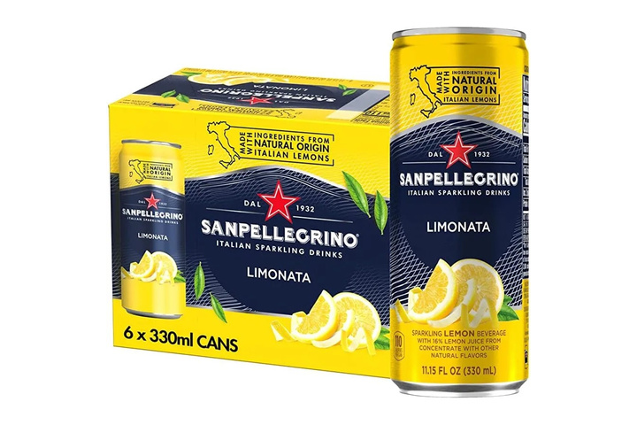 Напиток газированный Sanpellegrino с соком лимона, 0.33 литра