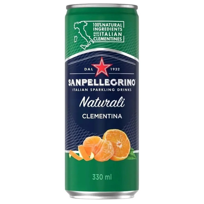 Напиток газированный Sanpellegrino с соком мандарина, 0.33 литра