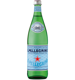 Вода S.Pellegrino минеральная газированная, стекло 0.75 литра